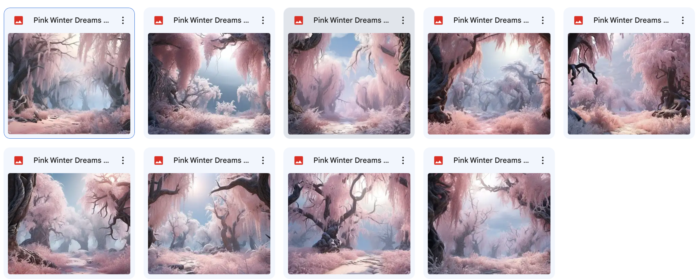 Pink Winter Dreams Background Bundle - Meg Bitton Productions