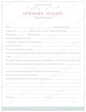 Newborn Questionnaire Template