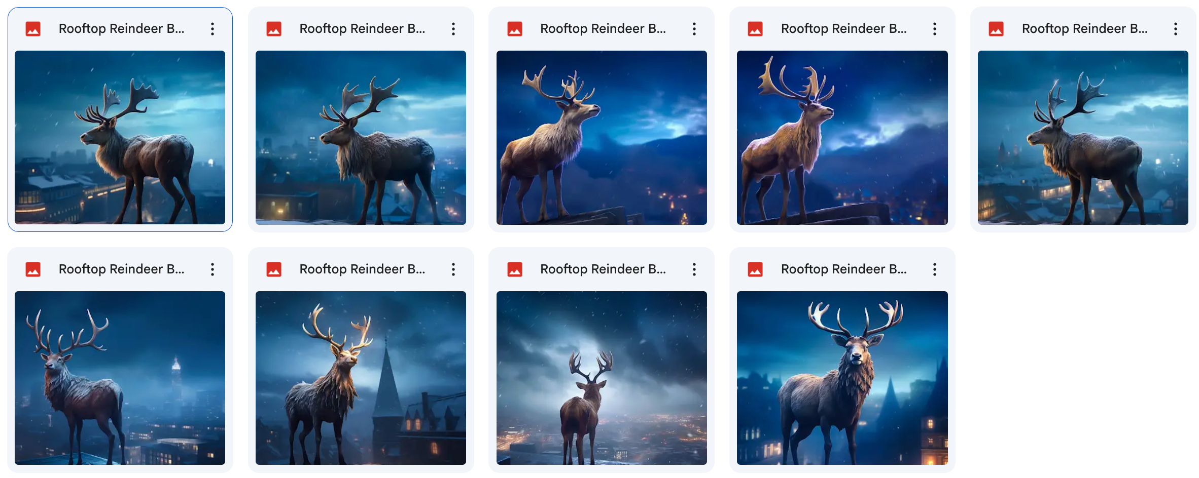 Rooftop Reindeer Background Bundle - Meg Bitton Productions