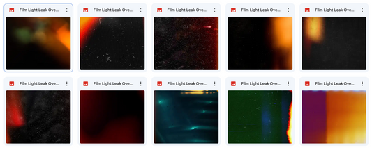 Film Light Leak Overlays - Meg Bitton Productions