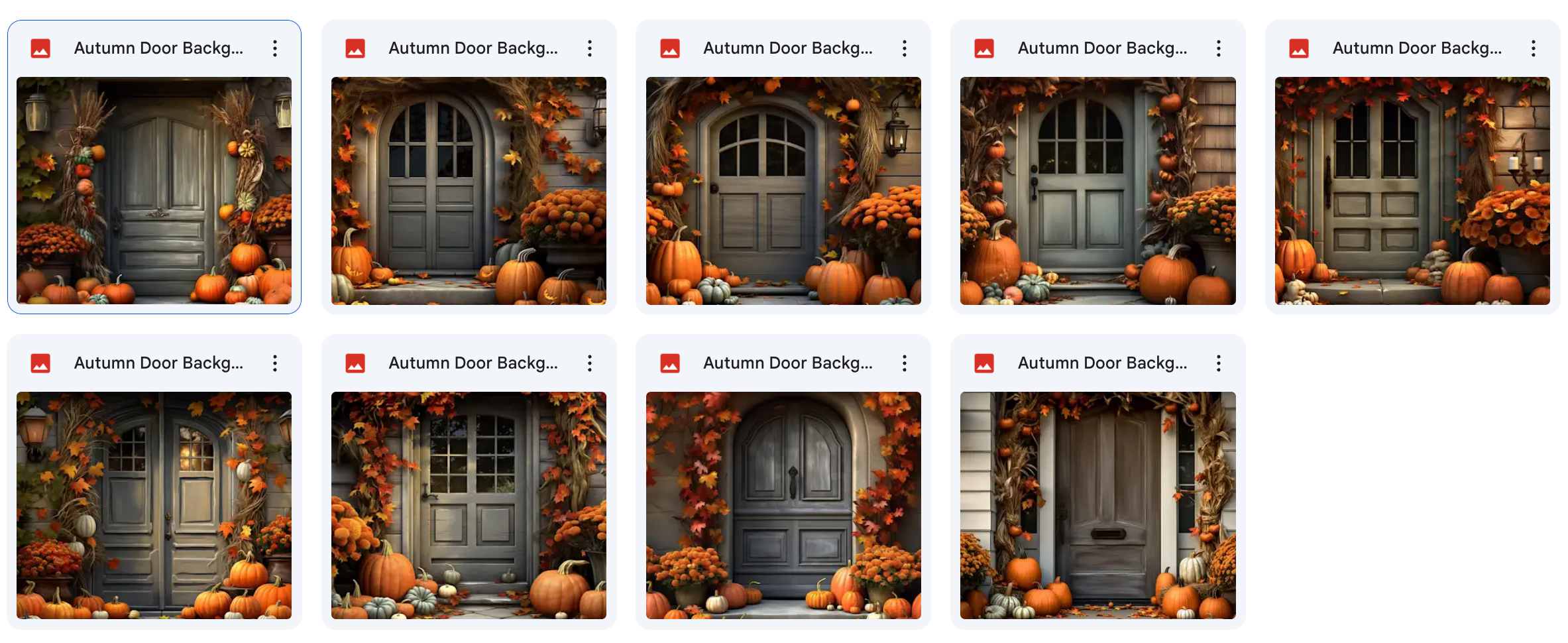 Autumn Door Background Bundle - Meg Bitton Productions