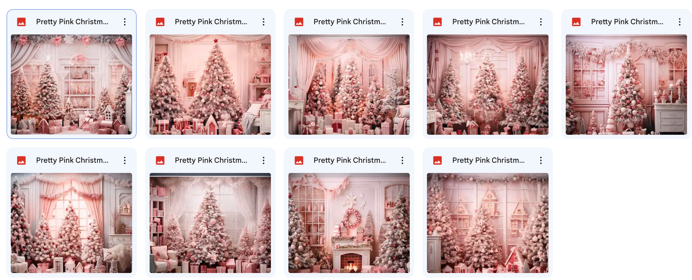 Pretty Pink Christmas Background Bundle - Meg Bitton Productions