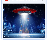 UFO Santa Layered Background - Meg Bitton Productions