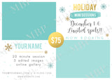 Holiday Mini Session Template #13