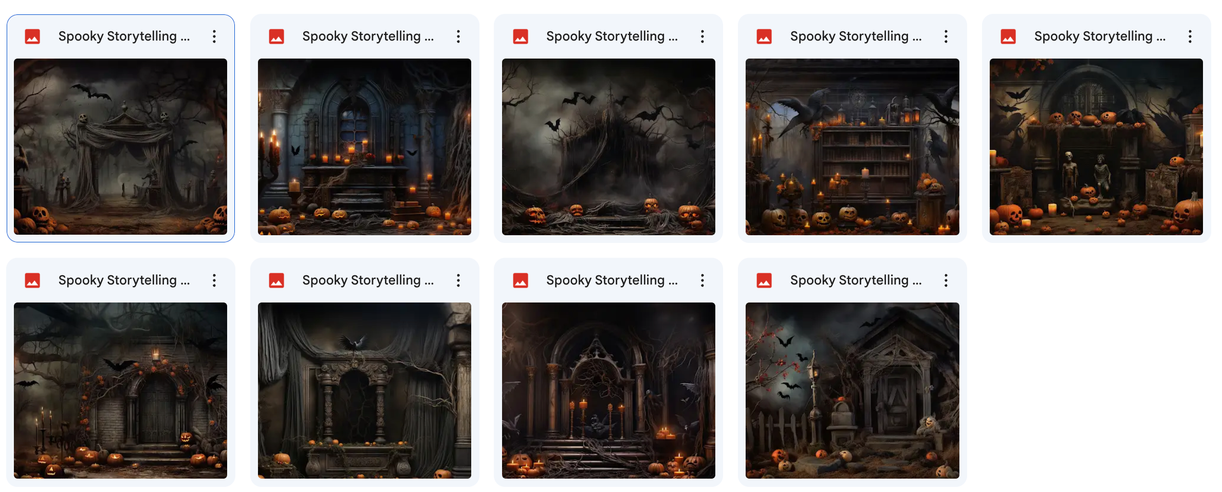 Spooky Storytelling Background Bundle - Meg Bitton Productions