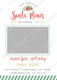 Holiday Santa Mini Session Template