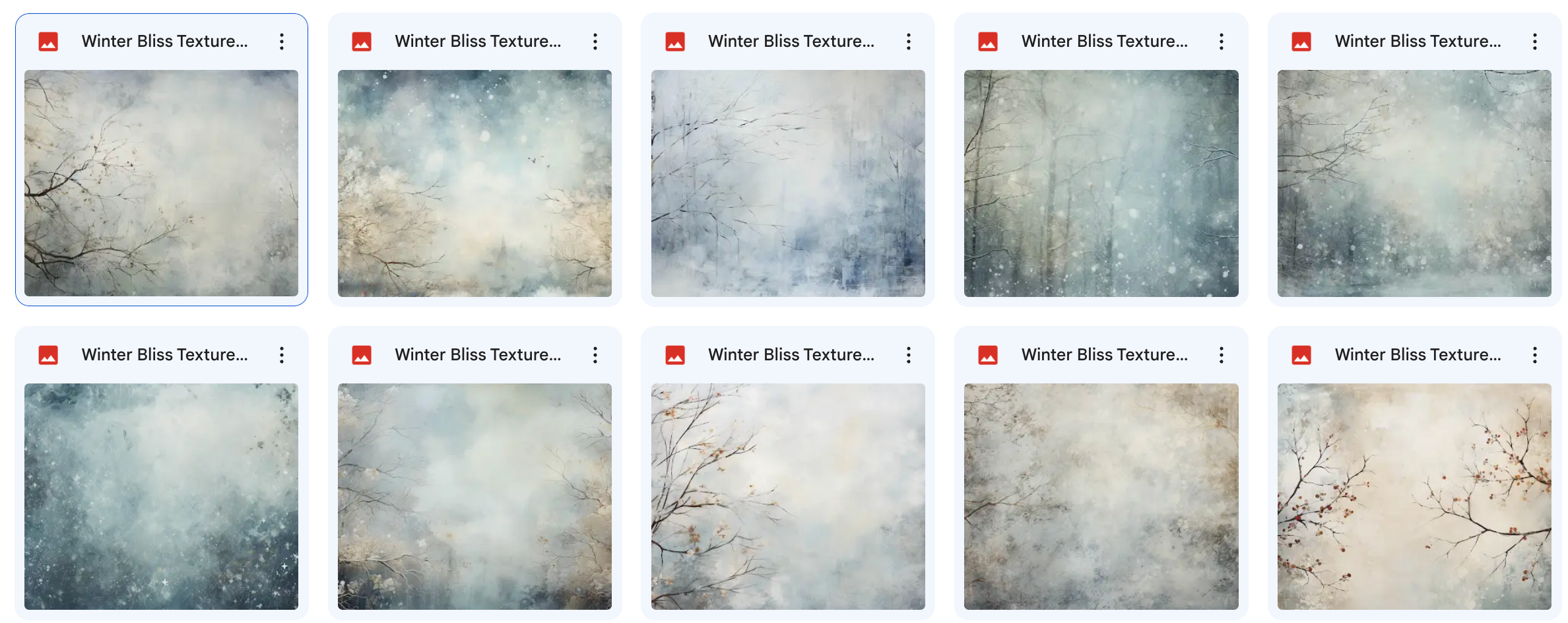 Magical Winter Bliss Textures - Meg Bitton Productions