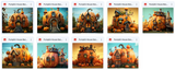 Pumpkin House Background Bundle - Meg Bitton Productions