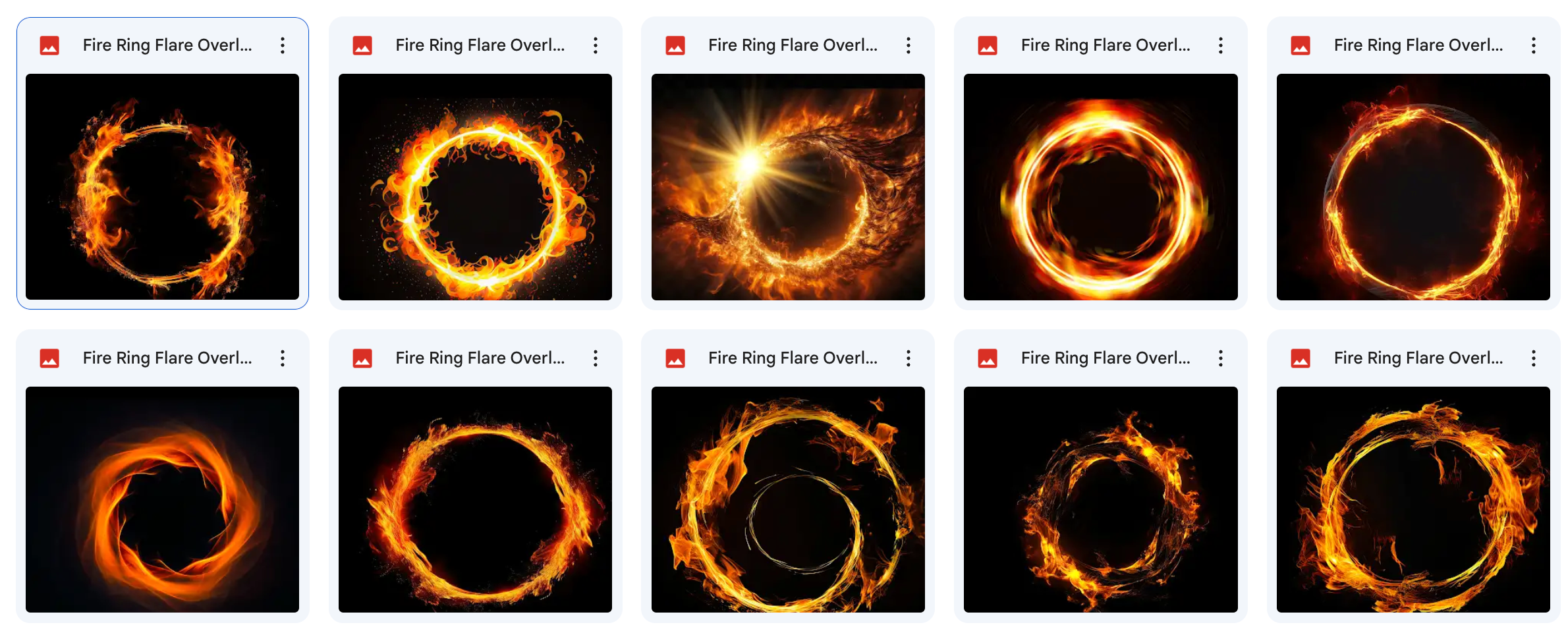 Magical Fire Ring Flare Overlays - Meg Bitton Productions