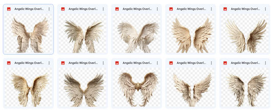 Magical Angelic Wings Overlays - Meg Bitton Productions