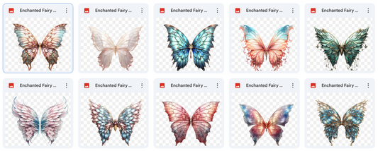 Magical Enchanted Fairy Wings Overlays