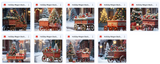 Holiday Wagon Background Bundle - Meg Bitton Productions