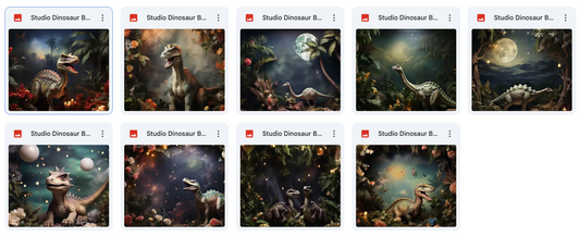 Studio Dinosaur Background Bundle