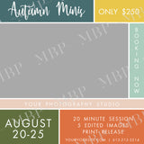 Autumn Mini Session Template #1