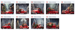 Holiday Car Background Bundle - Meg Bitton Productions