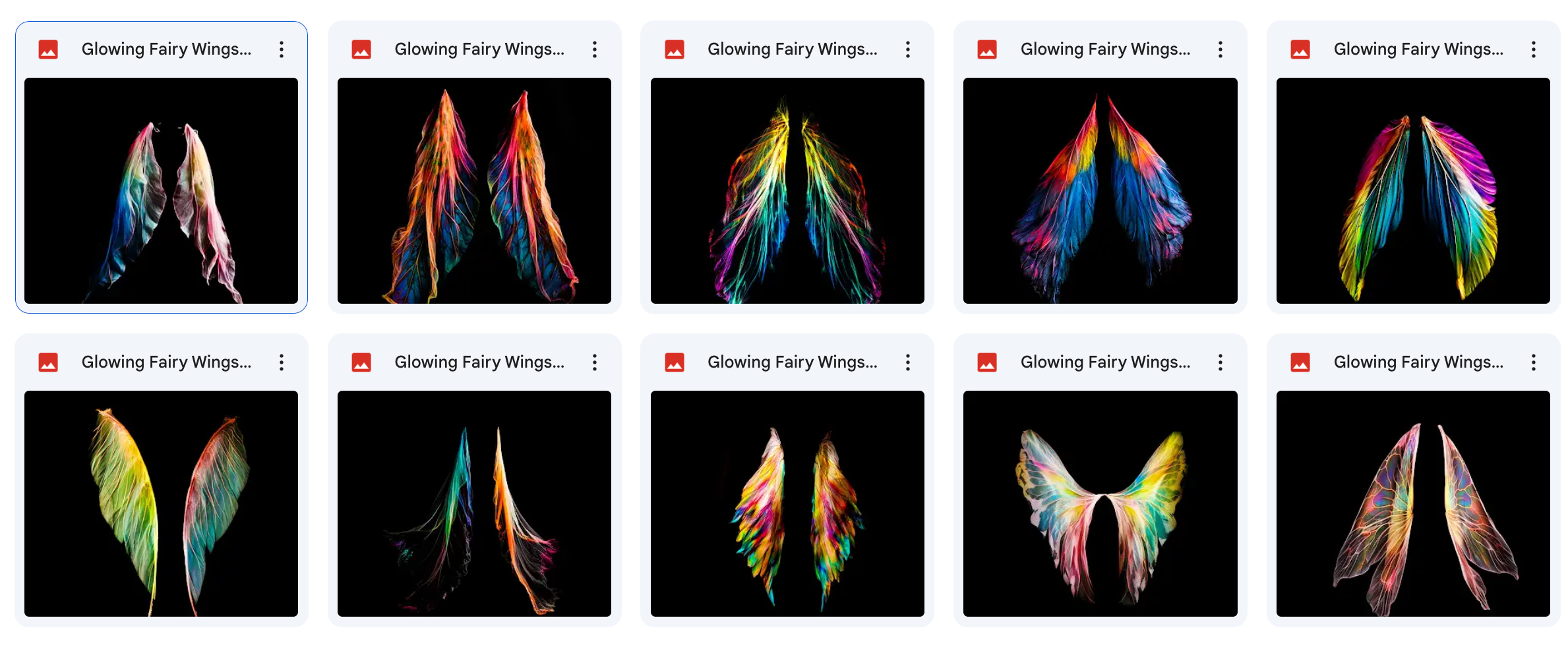 Magical Glowing Fairy Wings Overlays - Meg Bitton Productions