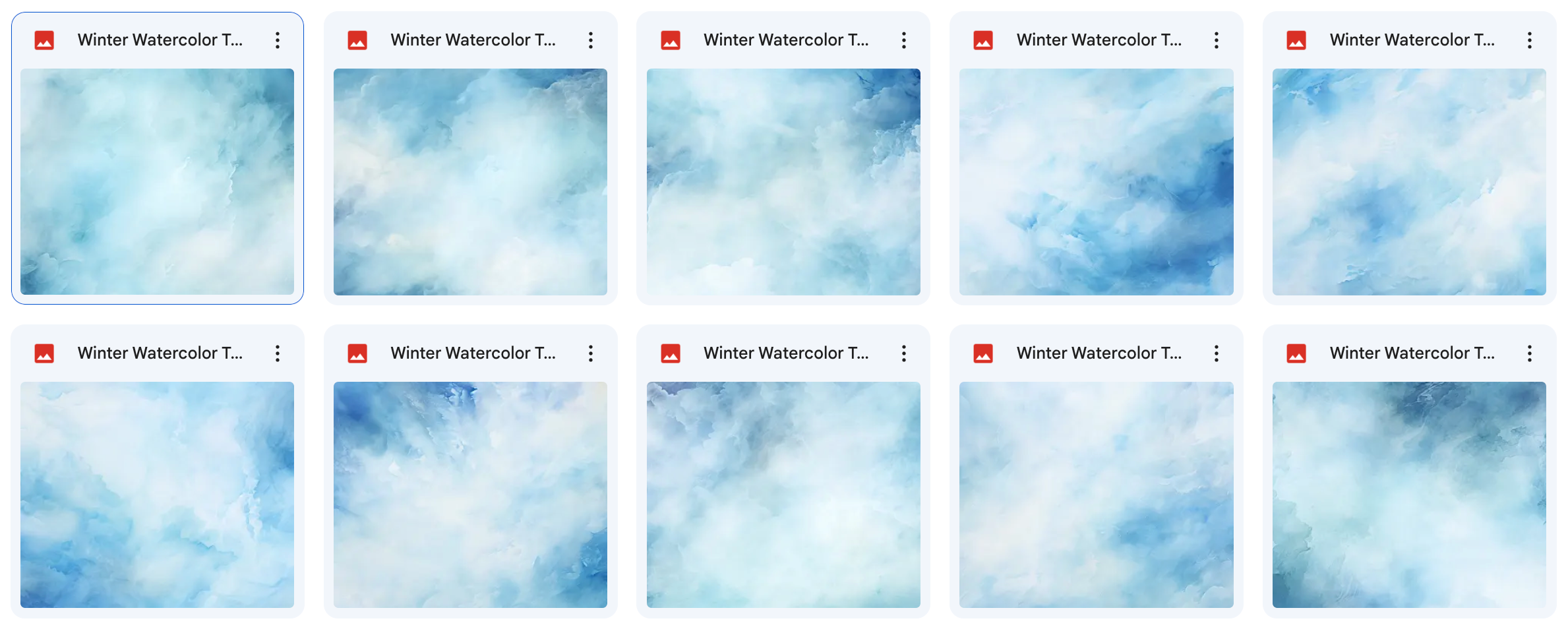 Magical Winter Watercolor Textures - Meg Bitton Productions