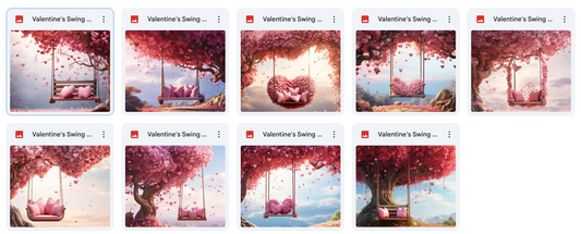 Valentine's Swing Background Bundle