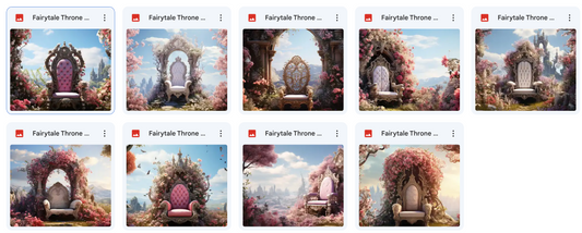 Fairytale Throne Background Bundle