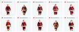 Magical Back View Santa Overlays - Meg Bitton Productions