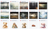 Illustrated Rainy Days Asset Pack - Meg Bitton Productions