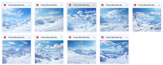 Frosty Mountain Background Bundle - Meg Bitton Productions