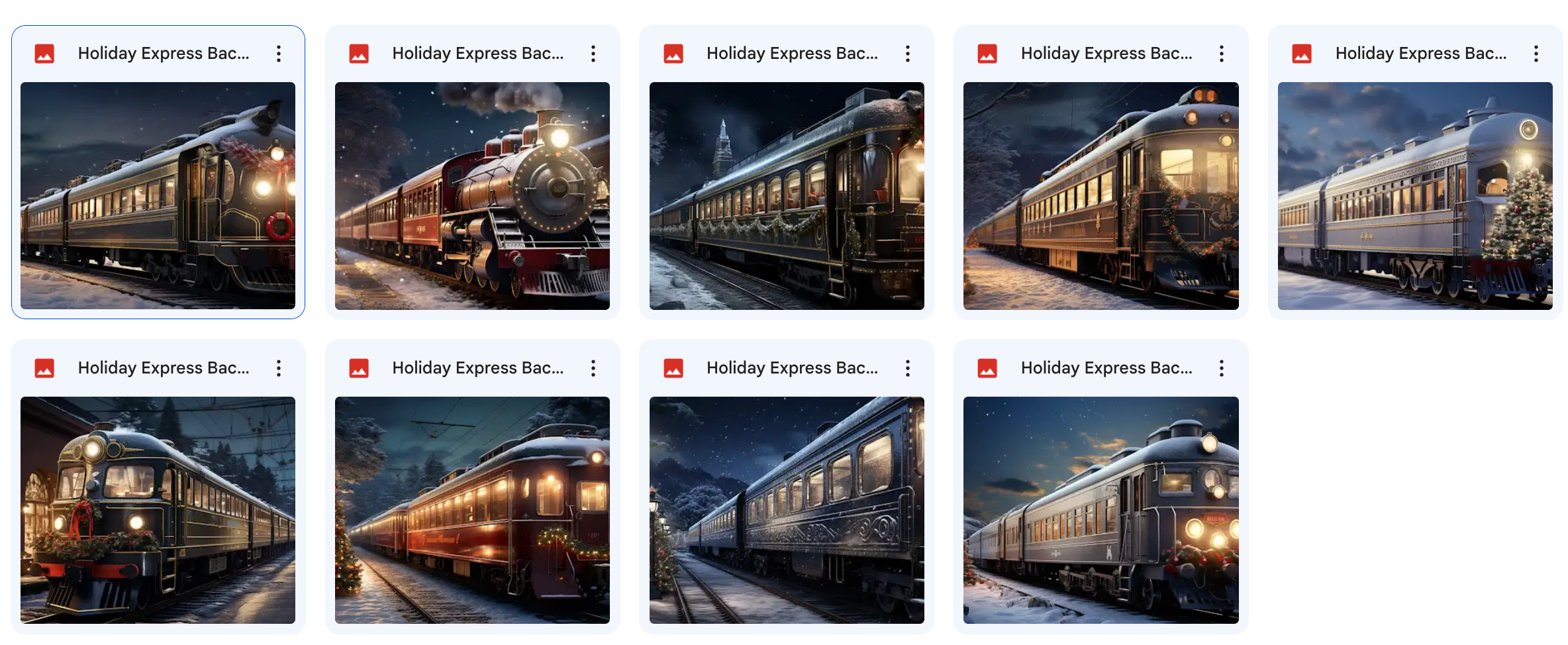 Holiday Express Background Bundle - Meg Bitton Productions