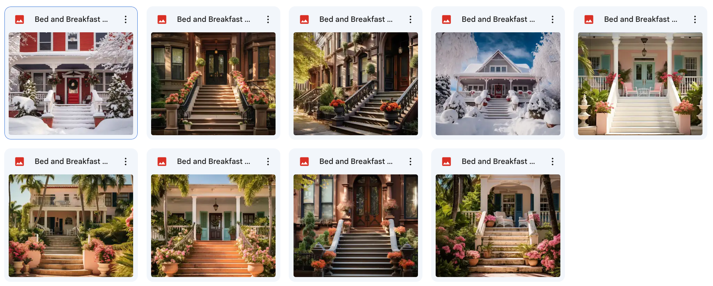 Bed and Breakfast Background Bundle - Meg Bitton Productions