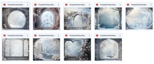 Frosted Arches Background Bundle - Meg Bitton Productions