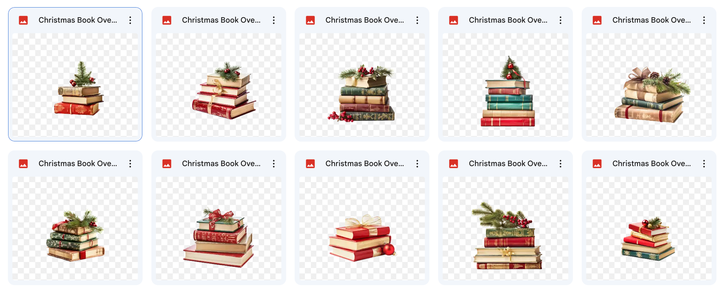 Magical Christmas Book Overlays - Meg Bitton Productions
