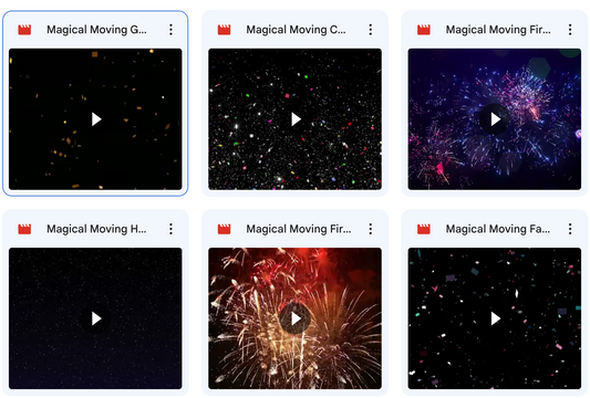 Magical Moving New Years Overlays - Meg Bitton Productions