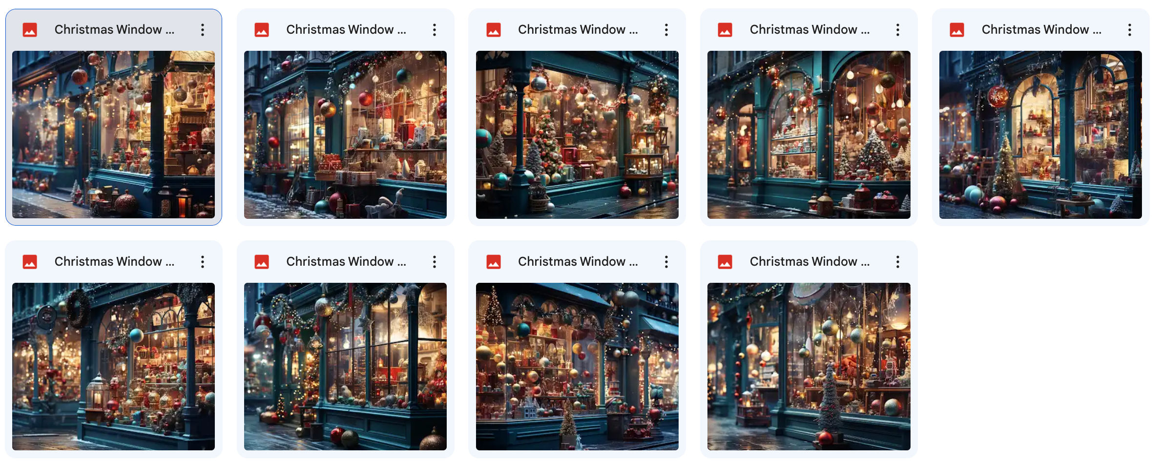 Christmas Window Display Background Bundle - Meg Bitton Productions