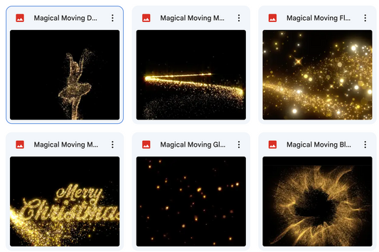 Magical Moving Christmas Magic Overlays - Meg Bitton Productions
