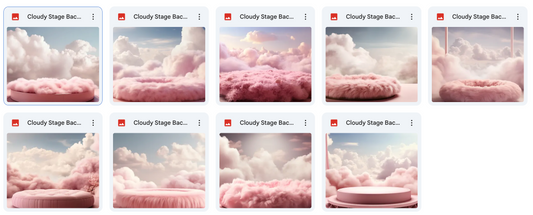 Cloudy Stage Background Bundle