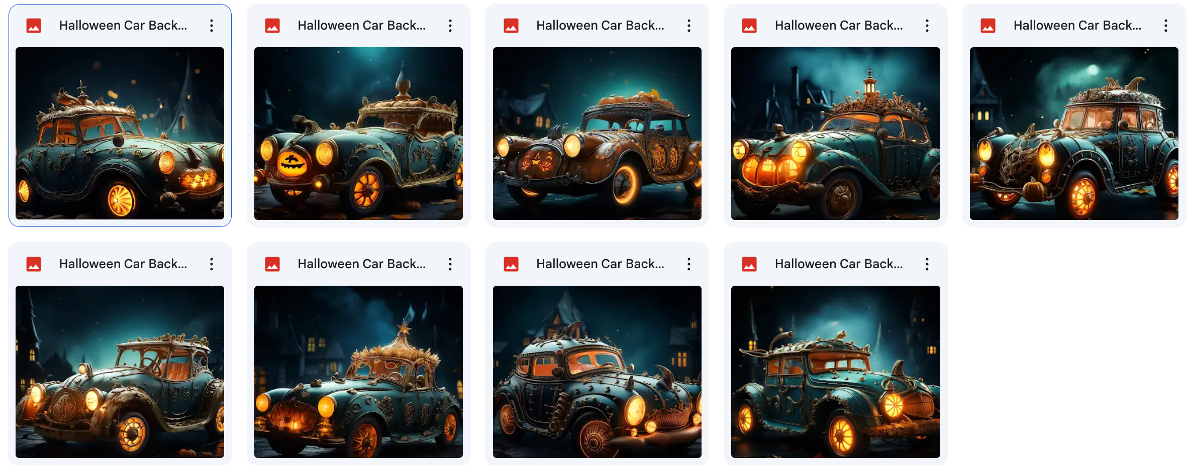 Halloween Car Background Bundle - Meg Bitton Productions