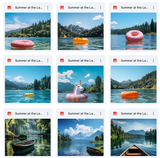 Ultimate Summer at the Lake Background Bundle