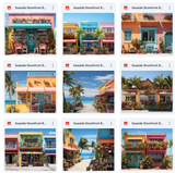 Ultimate Seaside Storefront Background Bundle