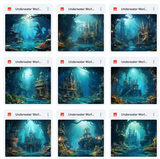 Ultimate Underwater World Background Bundle