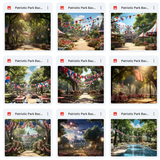 Ultimate Patriotic Park Background Bundle