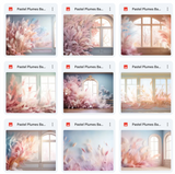 Ultimate Pastel Plumes Background Bundle