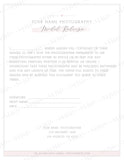 Wedding Business Forms Packet Templates