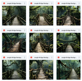 Ultimate Jungle Bridge Background Bundle