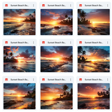 Ultimate Sunset Beach Background Bundle