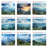 Ultimate Mountain Top Vista Background Bundle