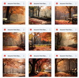 Ultimate Autumn Park Background Bundle