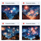 Ultimate Fireworks Celebration Background Bundle