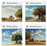 Ultimate Whimsical School House Background Bundle