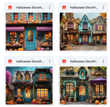 Ultimate Halloween Storefront Background Bundle