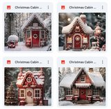 Ultimate Christmas Cabin Background Bundle