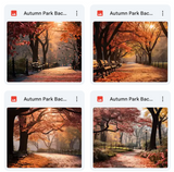 Ultimate Autumn Park Background Bundle